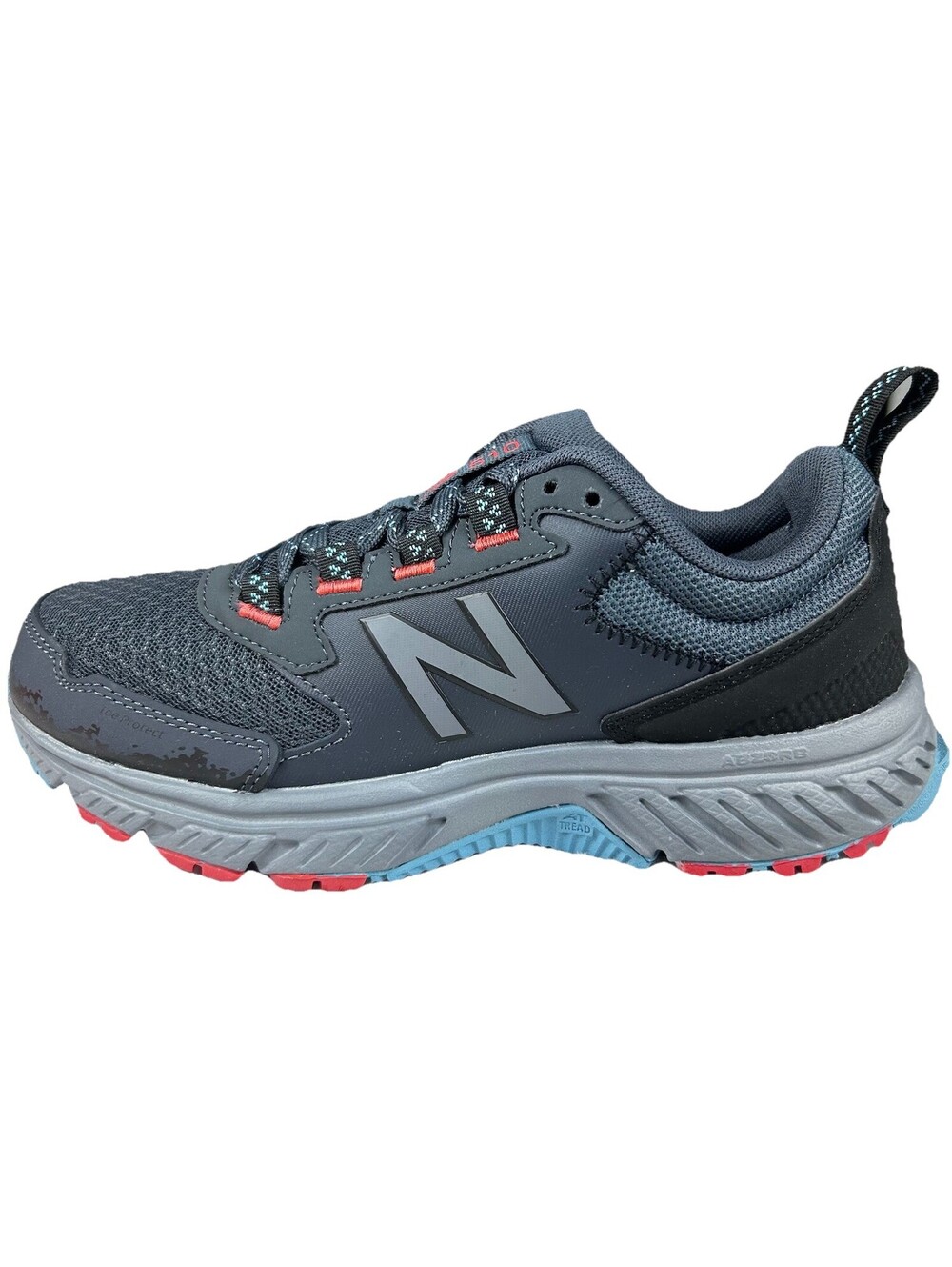 New Balance Women's 510 V5 Trail Running Shoes Size 6B Gunmetal/Wax Blue/Red New